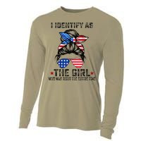 I Identify As The Girl Who Was Right The Entire Time Gift Cooling Performance Long Sleeve Crew