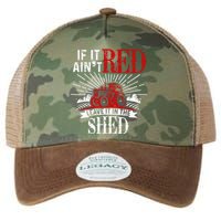 If It Ain't Red Leave It In The Shed Funny Farming Gift Legacy Tie Dye Trucker Hat
