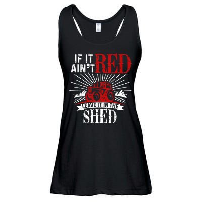 If It Ain't Red Leave It In The Shed Funny Farming Gift Ladies Essential Flowy Tank