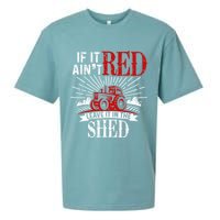 If It Ain't Red Leave It In The Shed Funny Farming Gift Sueded Cloud Jersey T-Shirt