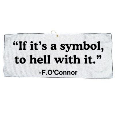 If ItS A Symbol To Hell With It Large Microfiber Waffle Golf Towel