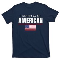 I Identify As An American No Identity Politics Usa Flag T-Shirt