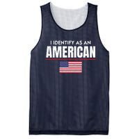 I Identify As An American No Identity Politics Usa Flag Mesh Reversible Basketball Jersey Tank