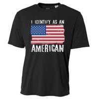 I Identify As An American Proud US American Cooling Performance Crew T-Shirt