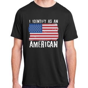 I Identify As An American Proud US American Adult ChromaSoft Performance T-Shirt