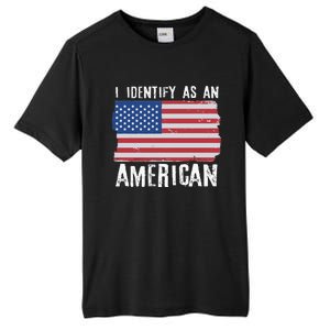 I Identify As An American Proud US American Tall Fusion ChromaSoft Performance T-Shirt