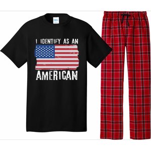 I Identify As An American Proud US American Pajama Set