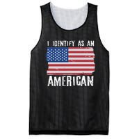 I Identify As An American Proud US American Mesh Reversible Basketball Jersey Tank