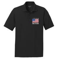 I Identify As An American Proud US American PosiCharge RacerMesh Polo