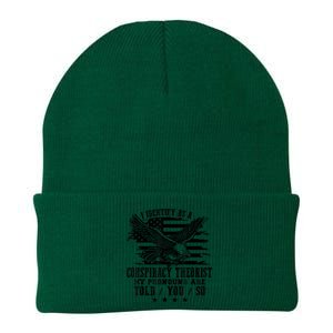 I Identify as a Conspiracy Theorist Pronouns Are Told You So Knit Cap Winter Beanie