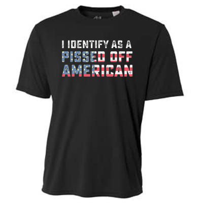 I Identify As A Pissed Off American Cooling Performance Crew T-Shirt