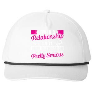 I'm In A Relationship With Book Restoration Gift Cool Gift Snapback Five-Panel Rope Hat