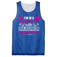 I'm In A Relationship With Book Restoration Gift Cool Gift Mesh Reversible Basketball Jersey Tank