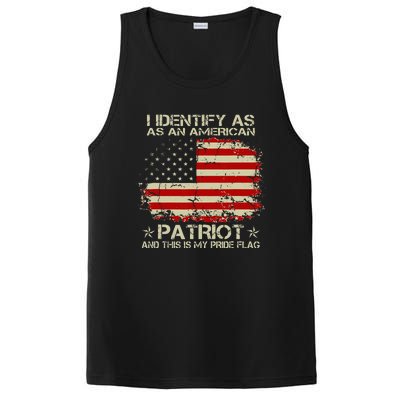 I Identify As An American Patriot And This Is My Pride Flag PosiCharge Competitor Tank