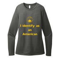 I Identify As An American Watchtower Command The High Ground Womens CVC Long Sleeve Shirt