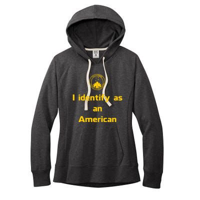 I Identify As An American Watchtower Command The High Ground Women's Fleece Hoodie