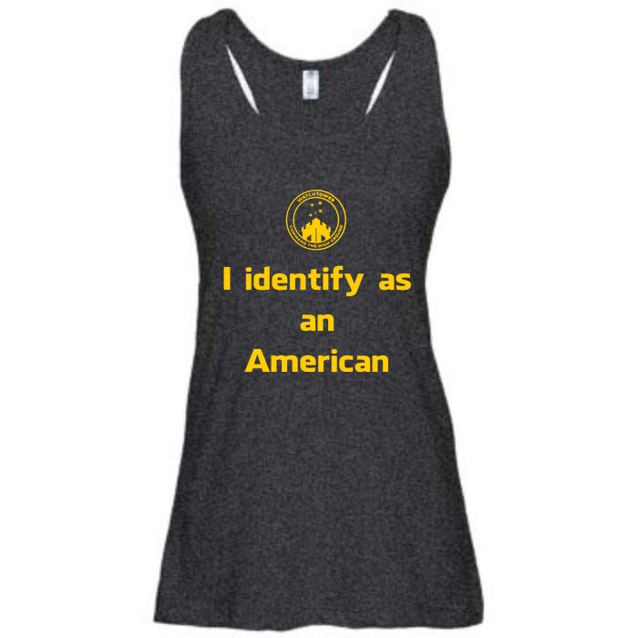 I Identify As An American Watchtower Command The High Ground Ladies Essential Flowy Tank