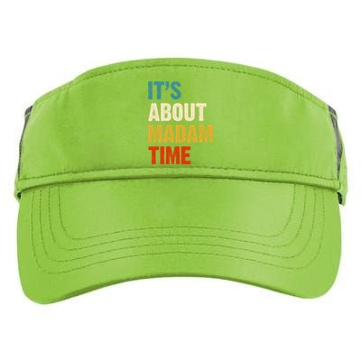 ItS Is About Madam Time Adult Drive Performance Visor