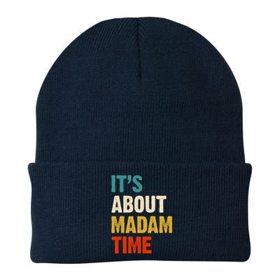 ItS Is About Madam Time Knit Cap Winter Beanie