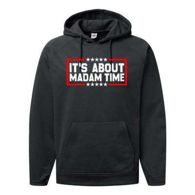 ItS Is About Madam Time Performance Fleece Hoodie