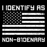 I Identify As Non B1denary USA American Flag Impact Tech Backpack