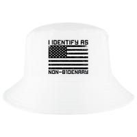 I Identify As Non B1denary USA American Flag Cool Comfort Performance Bucket Hat