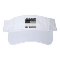 I Identify As Non B1denary USA American Flag Visor