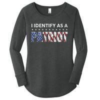 I Identify As A Patriot American Flag Patriotism Patriotic Women's Perfect Tri Tunic Long Sleeve Shirt