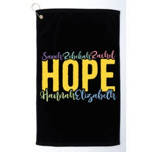 Ivf Infertility Awareness Hope Christian Gift Platinum Collection Golf Towel