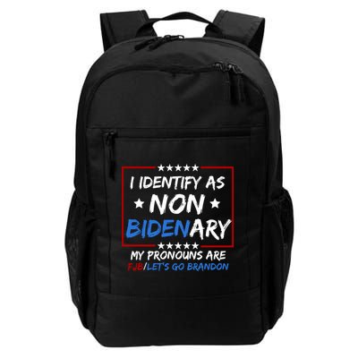 I Identify As Non Bidenary My Pronouns Are Fjb Lets Go Brandon Backpack