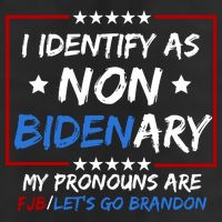 I Identify As Non Bidenary My Pronouns Are Fjb Lets Go Brandon 25L Jumbo Tote