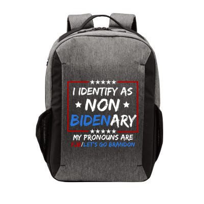 I Identify As Non Bidenary My Pronouns Are Fjb Lets Go Brandon Vector Backpack