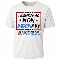 I Identify As Non Bidenary My Pronouns Are Fjb Lets Go Brandon Performance Shirt