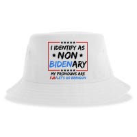 I Identify As Non Bidenary My Pronouns Are Fjb Lets Go Brandon Sustainable Bucket Hat
