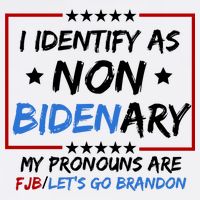 I Identify As Non Bidenary My Pronouns Are Fjb Lets Go Brandon Bucket Hat