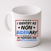 I Identify As Non Bidenary My Pronouns Are Fjb Lets Go Brandon Mug