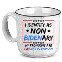 I Identify As Non Bidenary My Pronouns Are Fjb Lets Go Brandon 15oz Campfire Ceramic Mug