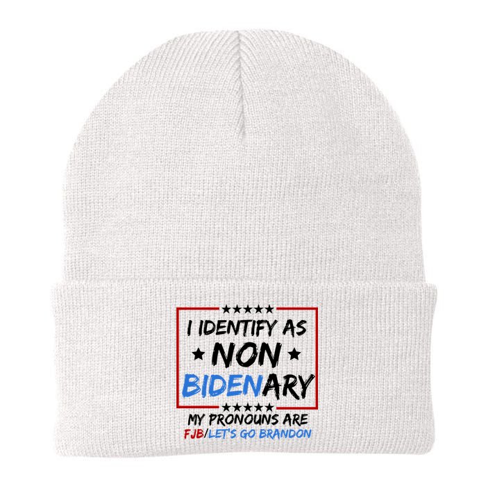 I Identify As Non Bidenary My Pronouns Are Fjb Lets Go Brandon Beanie