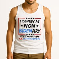 I Identify As Non Bidenary My Pronouns Are Fjb Lets Go Brandon Tank Top