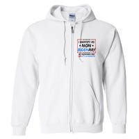I Identify As Non Bidenary My Pronouns Are Fjb Lets Go Brandon Full Zip Hoodie