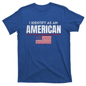 I Identify As An American No Identity Politics USA Flag T-Shirt