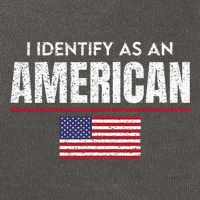 I Identify As An American No Identity Politics USA Flag Cotton Canvas Backpack