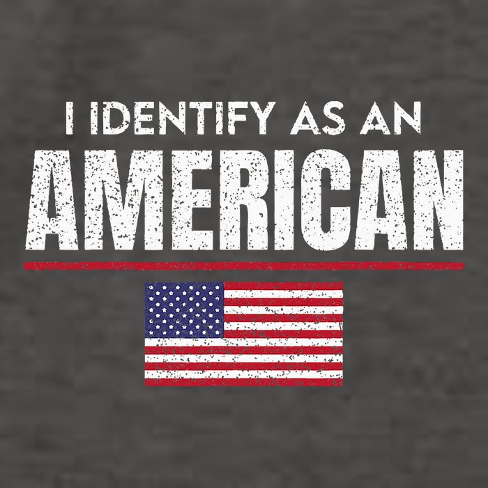 I Identify As An American No Identity Politics USA Flag Vector Backpack