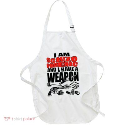 Ianisuglyyy I Am Schizophrenic And Have A Weapon Full-Length Apron With Pockets