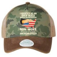 I Identify As An Over Taxed Under Represented Nonwoke Pissed Off Amer Legacy Tie Dye Trucker Hat