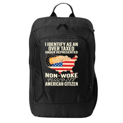 I Identify As An Over Taxed Under Represented Nonwoke Pissed Off Amer City Backpack