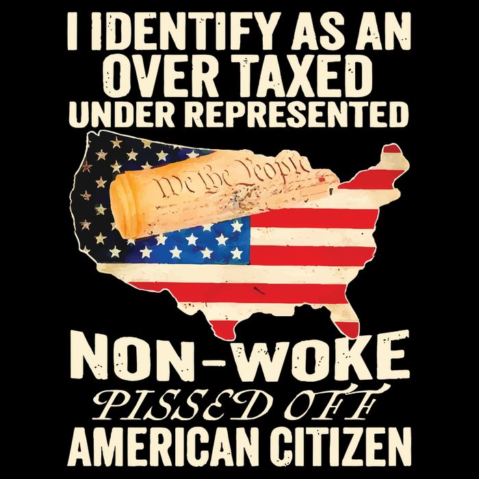 I Identify As An Over Taxed Under Represented Nonwoke Pissed Off Amer Sustainable Bucket Hat