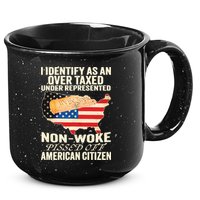 I Identify As An Over Taxed Under Represented Nonwoke Pissed Off Amer 15oz Campfire Ceramic Mug