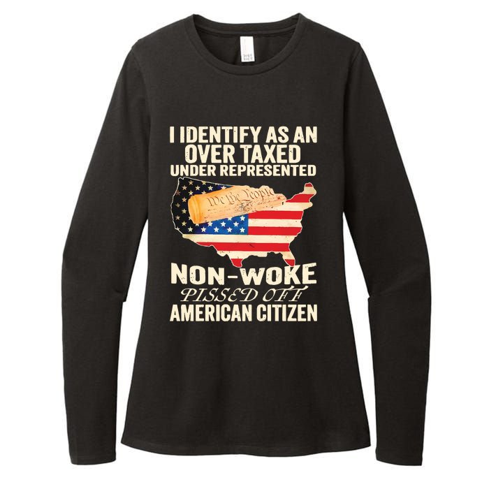 I Identify As An Over Taxed Under Represented Nonwoke Pissed Off Amer Womens CVC Long Sleeve Shirt