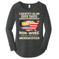 I Identify As An Over Taxed Under Represented Nonwoke Pissed Off Amer Women's Perfect Tri Tunic Long Sleeve Shirt